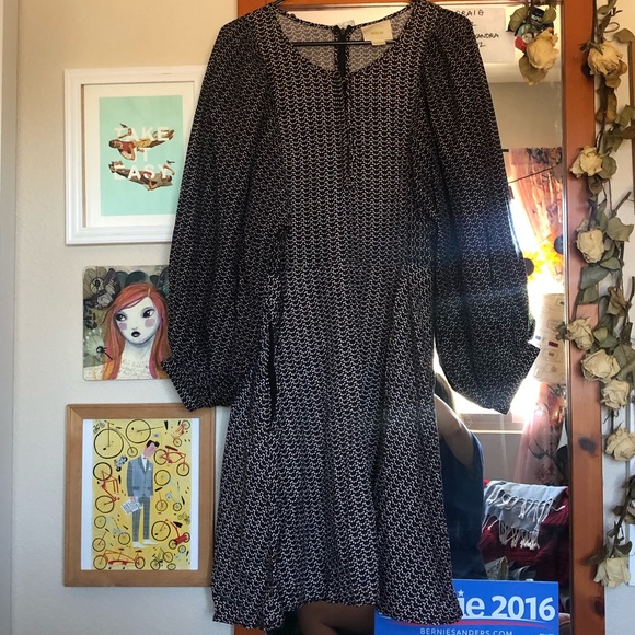 MAEVE Balloon Sleeve Polka Dot Dress - Picture 3 of 4